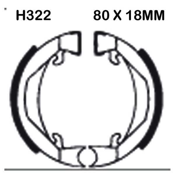 EBC EBC Brake Shoes H322